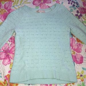 LOFT Teal wool pullover